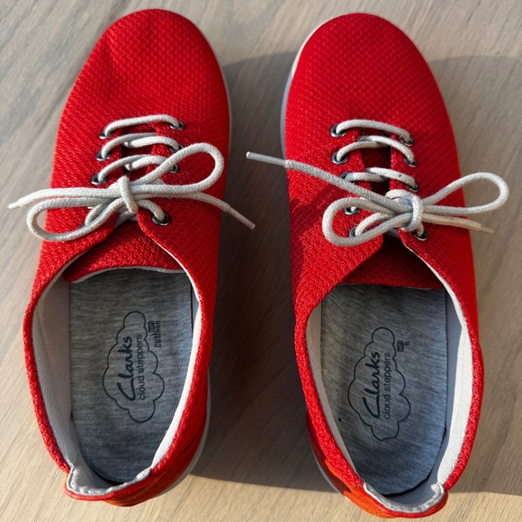Ladies Clarks Cloud Stepper Lace Up Shoes - Picture 1 of 3
